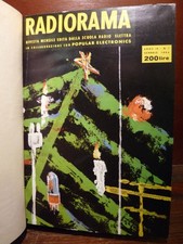 RADIORAMA - Annata 1964 Rivista Radio Elettra Valvole Transistor 12 numeri Raro 