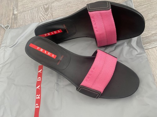 Sandali prada rosa nero - sandali, e