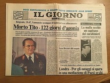 Quotidiano "Il Giorno" del 5/5/1980 - Morto Tito - Giornale completo !