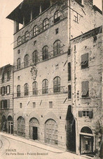 dr187 cartolina firenze,via porta rossa e palazzo davanzati