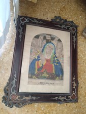 Litografia a colori stamperia Cordey Torino originale 800 Cornice siciliana rara