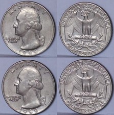  USA UNITED STATES OF AMERICA - QUARTER DOLLAR - 1965-1966 