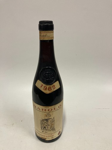 Vino barolo bertolino 1962 - vino,