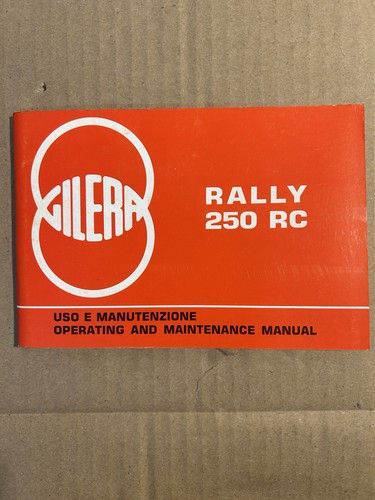 Gilera rally 250 libretto - rally,