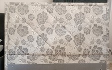 testiera letto matrimoniale IMBOTTITA CON TESSUTO A FIORE 