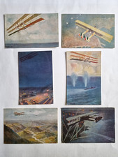 Aeronautica Lotto 6 Cartoline Amerigo Contini Pilota Impressioni Volo Aereo