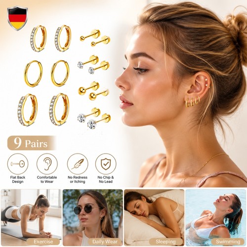 Orecchini paia acciaio inox - orecchini,