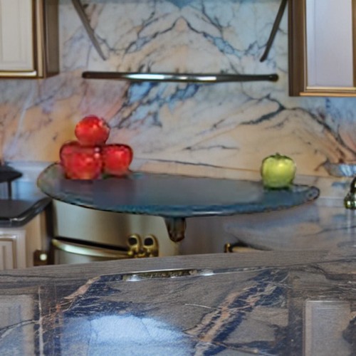Mensole bagno country blu pino - mensole,
