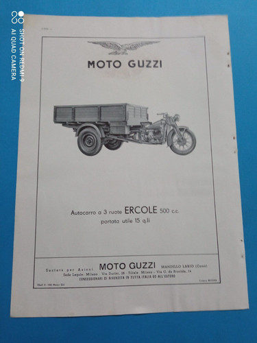 Pubblicita 1955 moto - pubblicita',