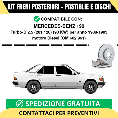 Kit freni posteriori per - kit,