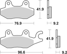SBS Brake Pads Rear For KYMCO