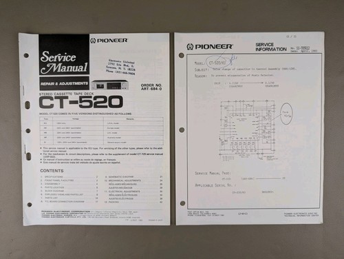 Pioneer 520 stereo - stereo, cassette