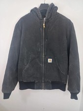 Carhartt WIP Detroit Hooded Jacket vintage originale nera anni '00