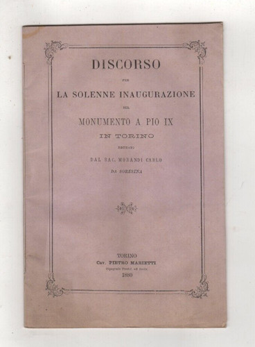Morandi discorso per - per, la