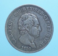 CARLO FELICE 5 LIRE 1830