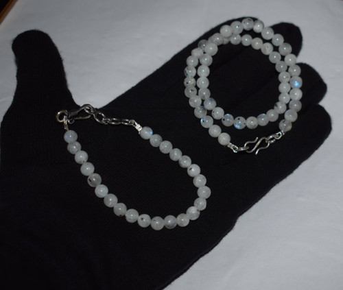 Collana mala perle lisce - collana,