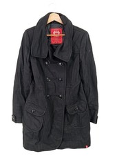 EDC Cappotto in lana Donna Cappotto Taglia IT 42 nero stile casual