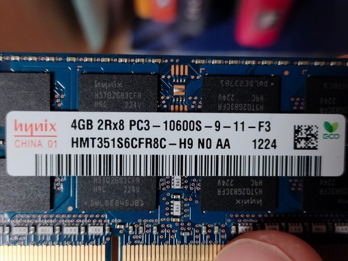 Banco ram sodimm ddr3 4gb - ram,