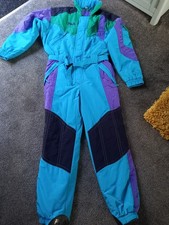 Tuta da sci uomo FILA vintage imbottita retrò anni 90 pezzo unico taglia large/XL