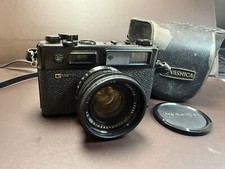Yashica Electro 35 GT – Fotocamera a telemetro nera con obiettivo 45mm f/1.7