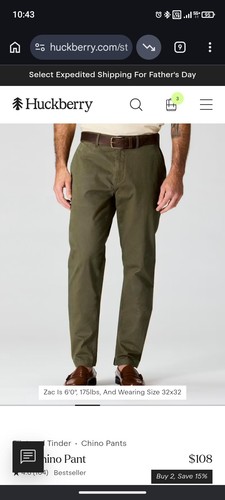 Huckberry 365 chino 29x30 - chino, 29x30(28)