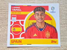 Topps Euro 2024 Lamine Yamal ESP 19 Spagna Panini UEFA EM 24 Rookie Sticker