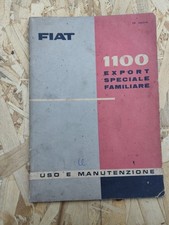 Uso  e manutenzione Fiat 1100