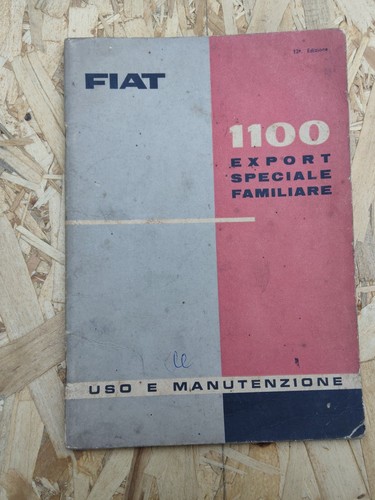 Uso manutenzione fiat - manutenzione, 1100