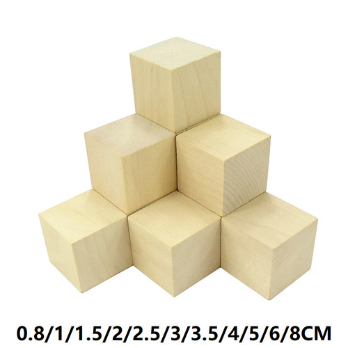 Cubo liscio legno - cubo,
