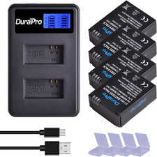 4 Batterie + Caricatore LCD