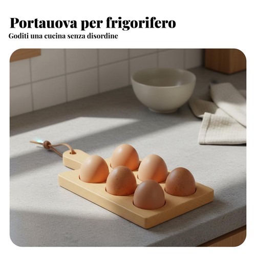 Portauova legno design - portauova, in