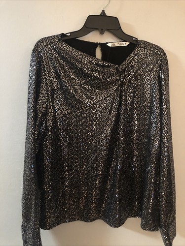 Maglia zara nera con - nera,