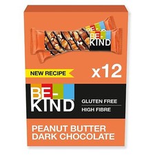 Barrette Cereali Be-Kind Peanut Butter Dark Chocolate Arachidi Fondente 12 x 40g