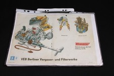 Vecchio Soluzione Ersatzteileliste Berliner Carburatore & Filterwerke Motore