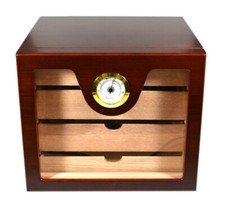 Humidor umidificatore porta 50 sigari cubani in legno Scatola portasigari 