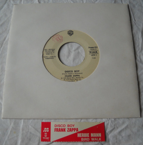 Frank zappa disco boy promo - boy,