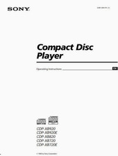 Sony CDP-XB920 - XB920E -