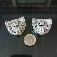 Coppia di fibbie vintage con clip perfette condizioni