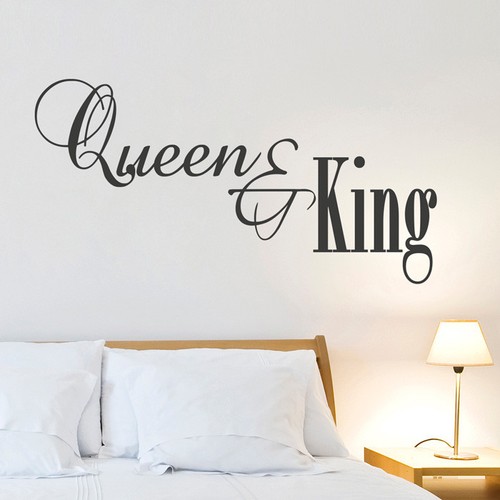 Adesivo murale frase queen - frase, "queen