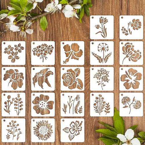 Pezzi stencil fiori per - stencil,