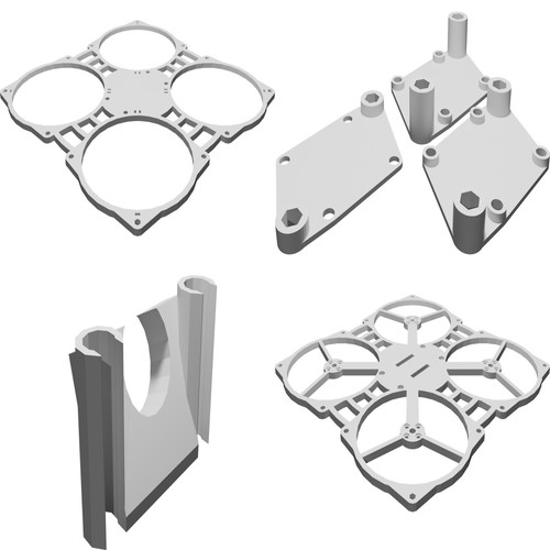 Frame quadricottero fpv - frame, ph145