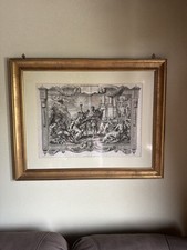 stampa antica con cornice