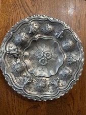 piatto centrotavola in peltro