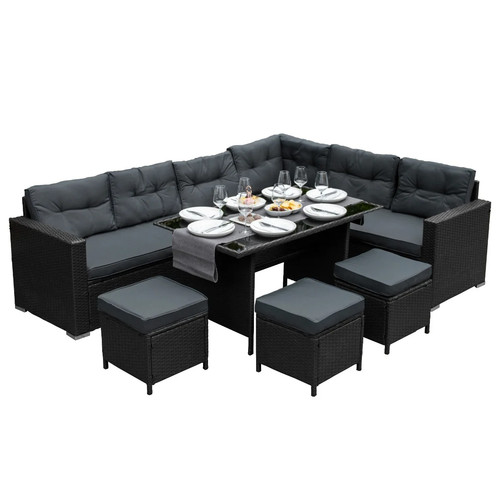 Set rattan angolare - set,