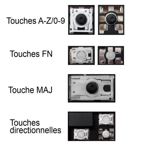 Touche clavier français - touche, de