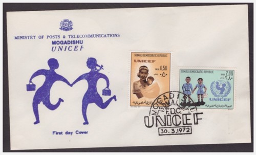 Somalia 1972 unicef fdc - -,