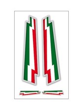 4 ADESIVI BANDIERA ITALIA IN