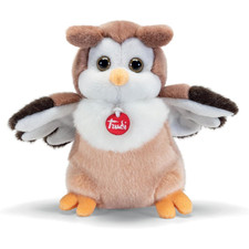 TRUDI 24084 Gufo Gek new | Peluche regalo, animali del bosco | 20x20x15 cm tagli