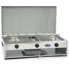 FORNELLO A GAS 2 FUOCHI GPL / METANO CON GRILL 1,5 kW da Casa o Campeggio m.552G