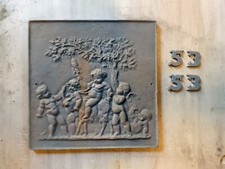 PIASTRA PER CAMINO IN GHISA  PEZZO UNICO